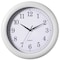 Clockswise Decorative Classic White Round Wall Clock For Living Room, Kitchen, Dining Room, Plastic QI004510.WT - alternate 1